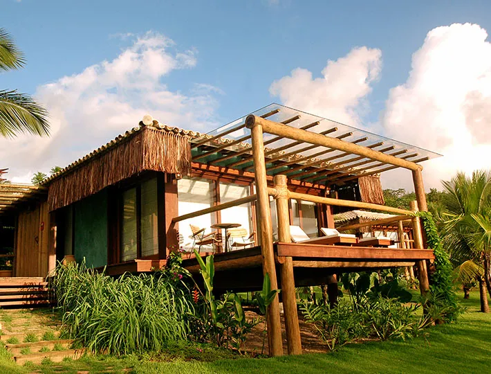 Bangalô de luxo em meio à natureza no Txai Itacaré na Bahia