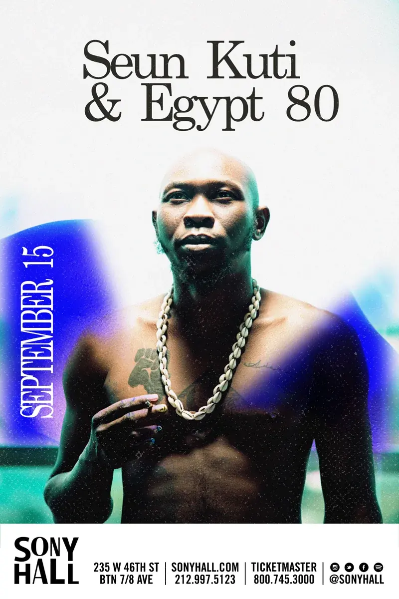 Seun Kuti & Egypt 80 — Print poster.