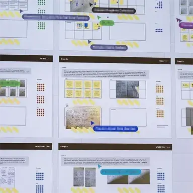 Detail of Miro in a Crazy 8's dynamic.