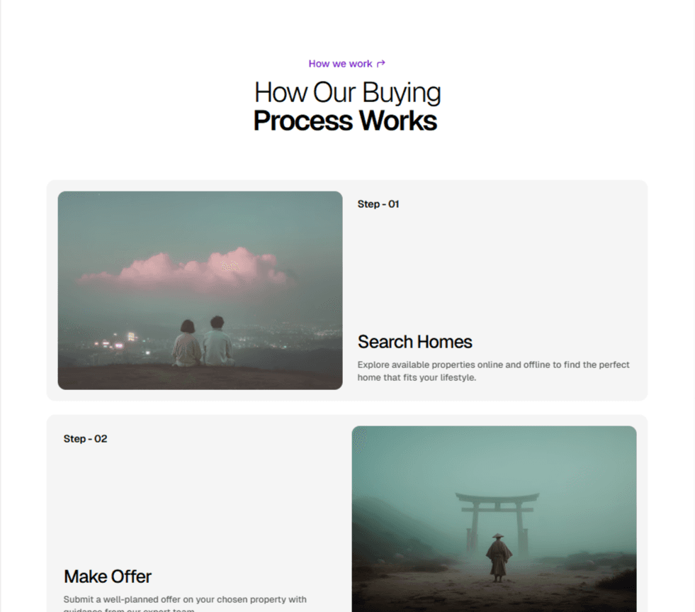 Framer How it Works Section Component
