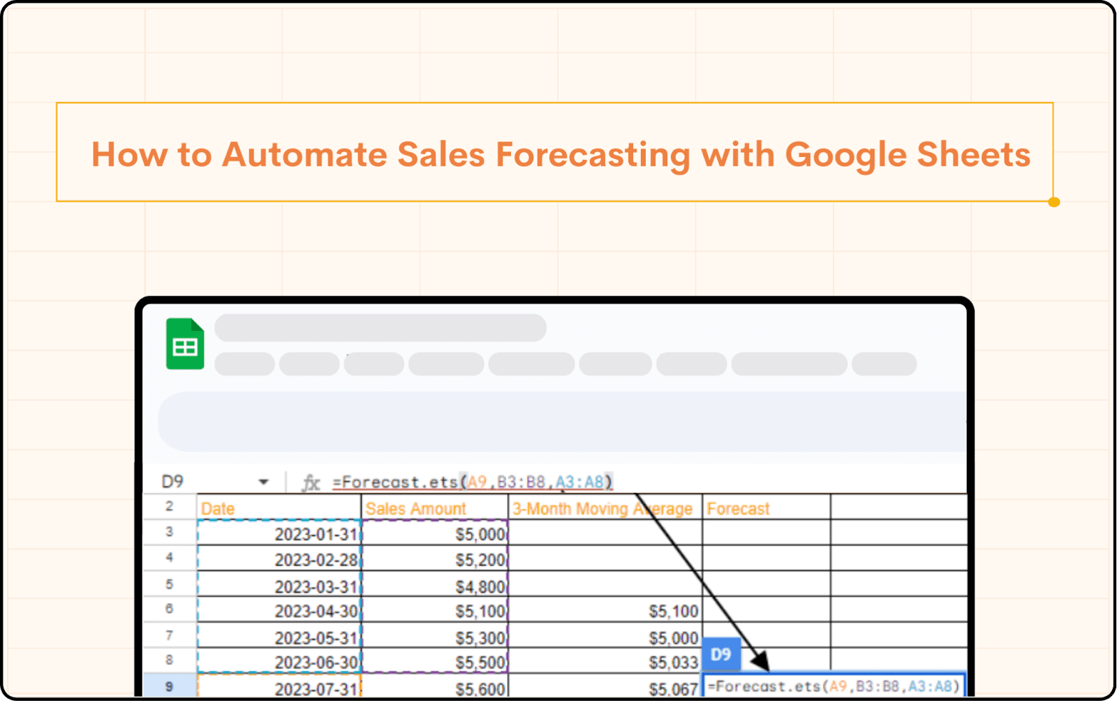 How to Automate Sales Forecasting with Google Sheets