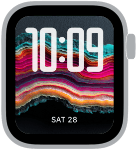 A selection from the Spectrum Strata Apple Watch face collection