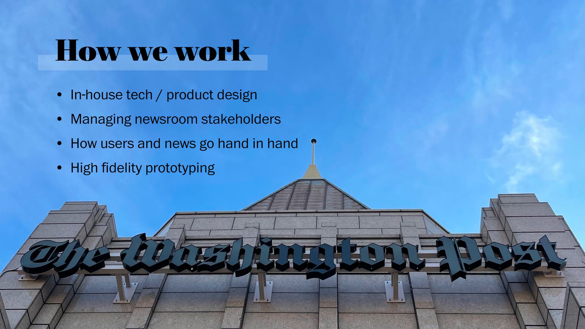 How designers at The Washington Post work.