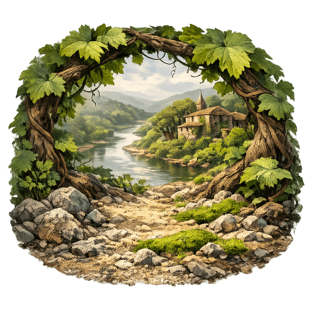 Detailed graphic of the Ribeira do Ulla wine region.