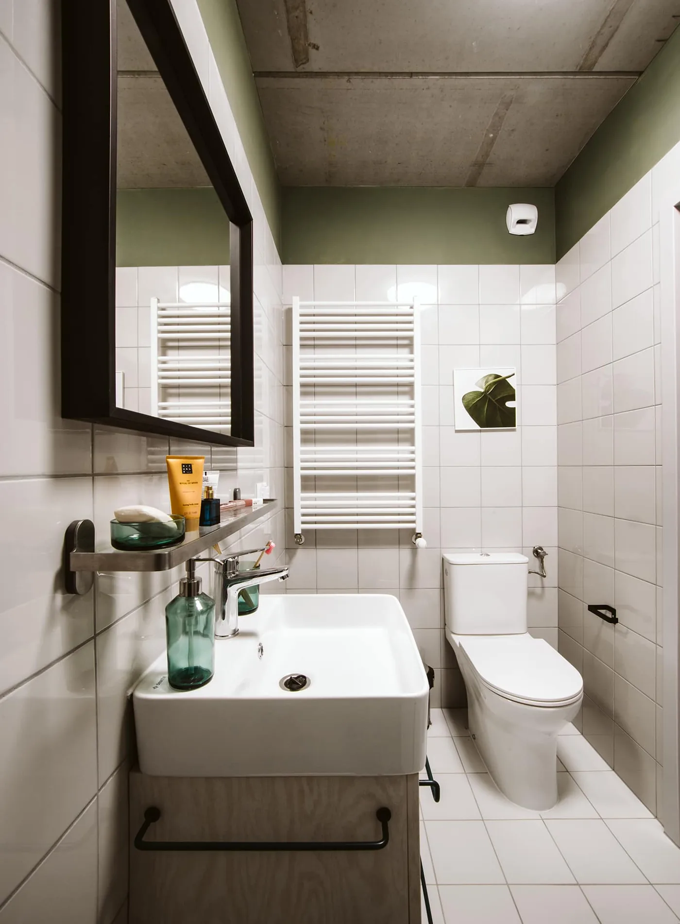 Private bathroom in modern student accommodation in Warsaw