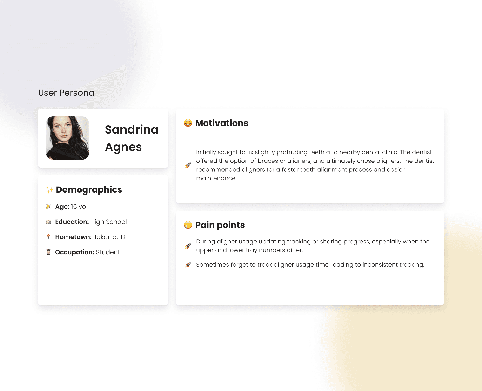 User Persona - Patient