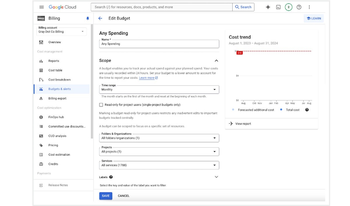 Google Cloud account