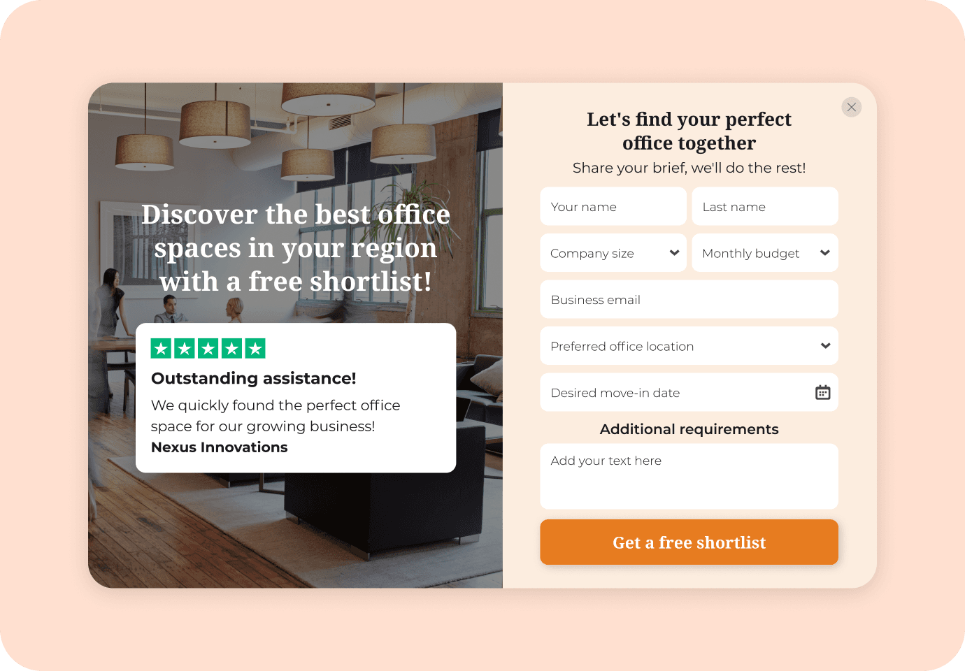 Make popups to grow email list