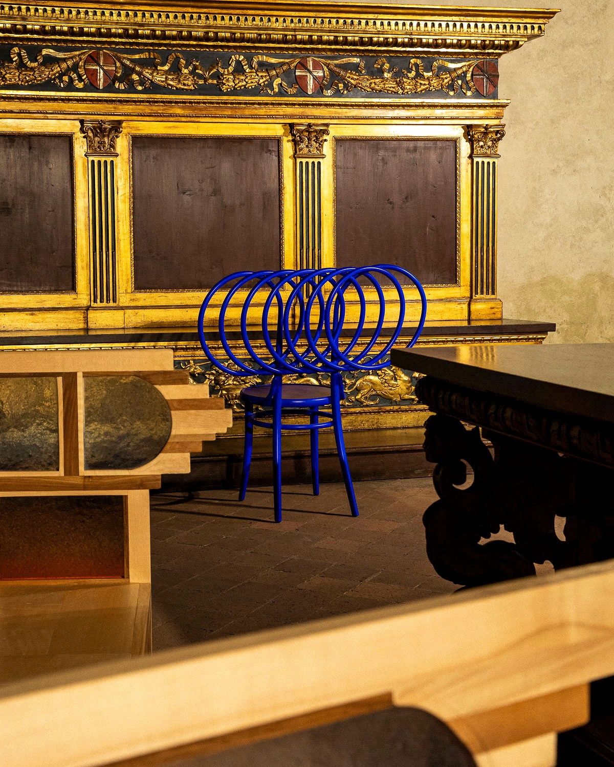 Roots Altar sculptural cabinet at PAD Paris design fair by Jiří Krejčiřík