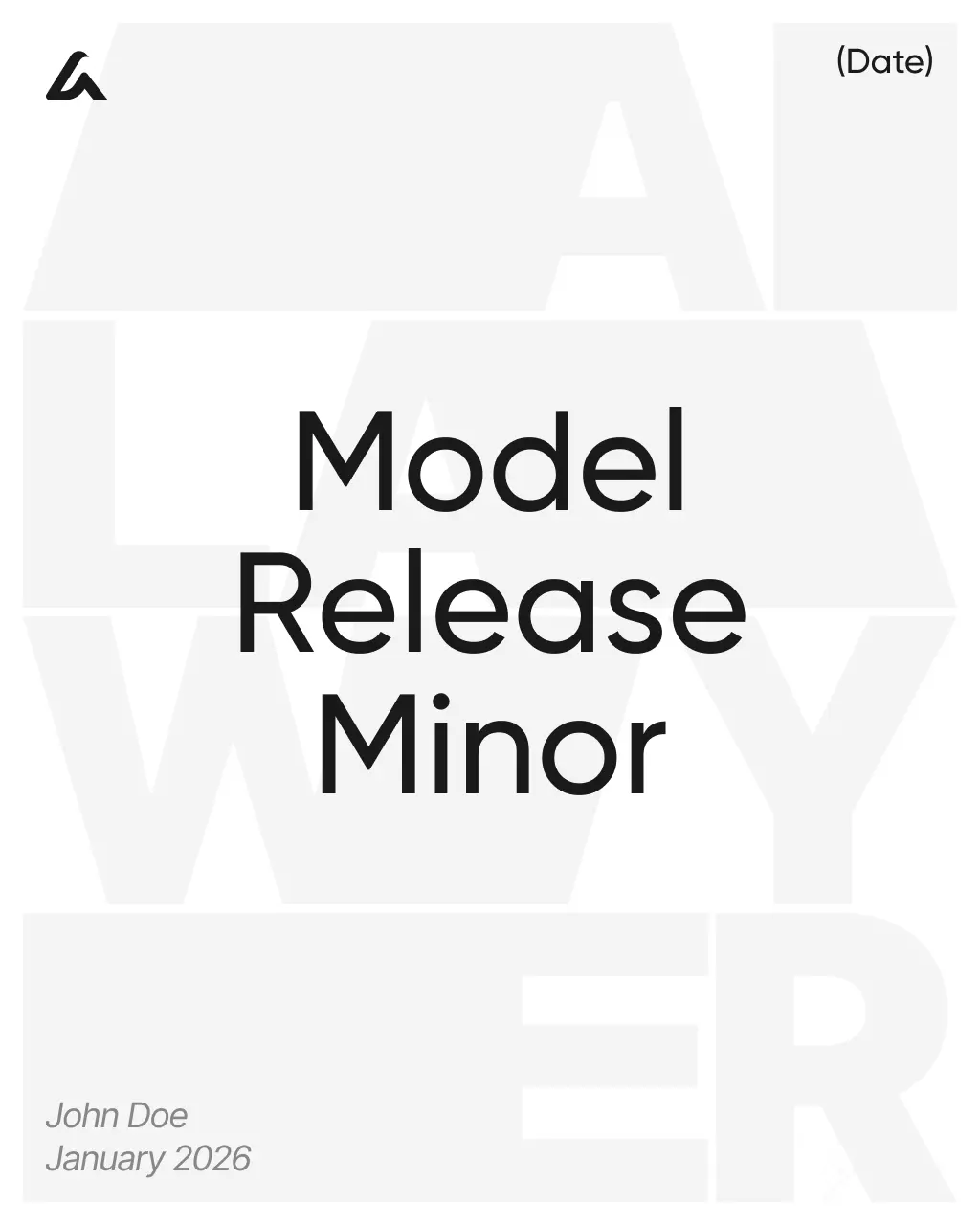 Model Release Minor