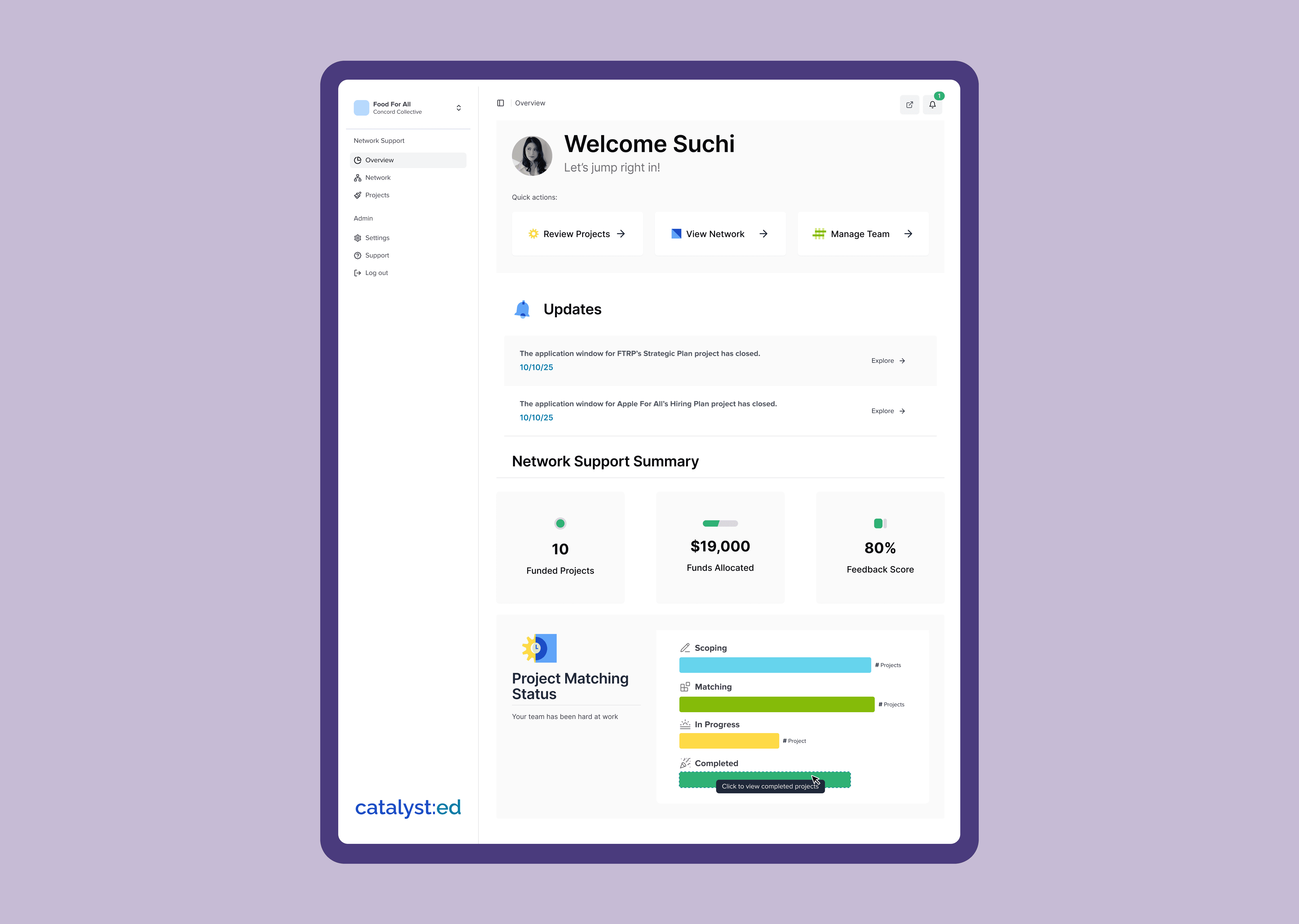 Network Manager Dashboard