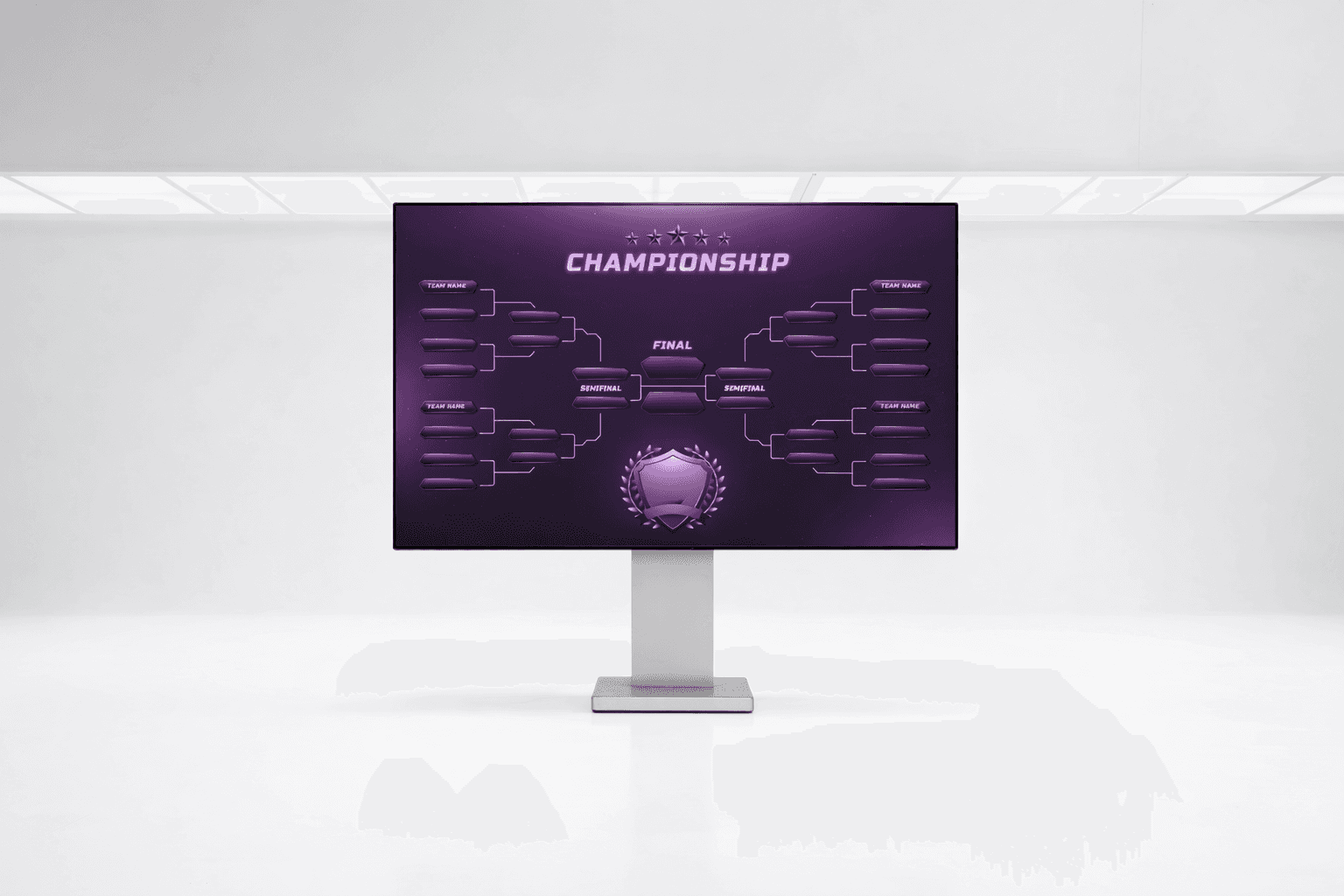 Leaderboard afișat în timpul turneului Pong la KENT Retro Future