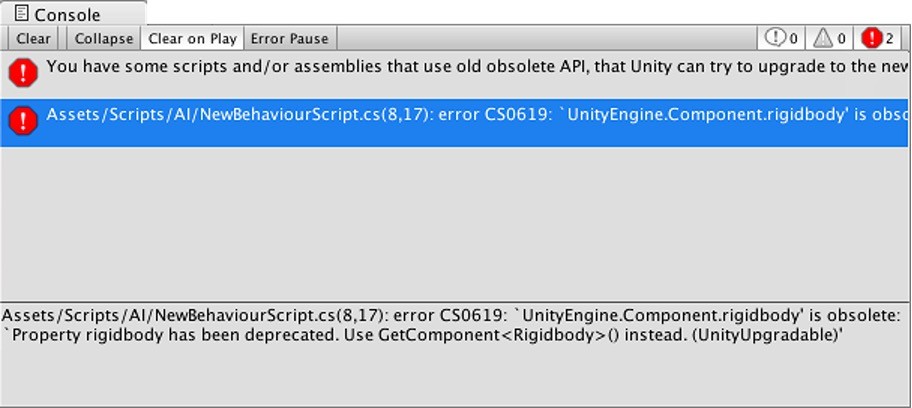 These are the common scripting mistakes that might cause issues in Unity