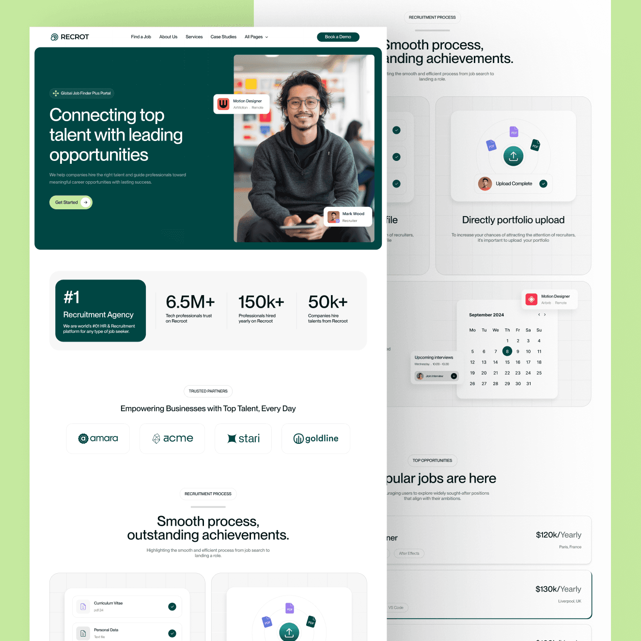 webflow marketing agency template