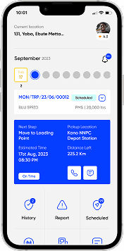 Driver App home