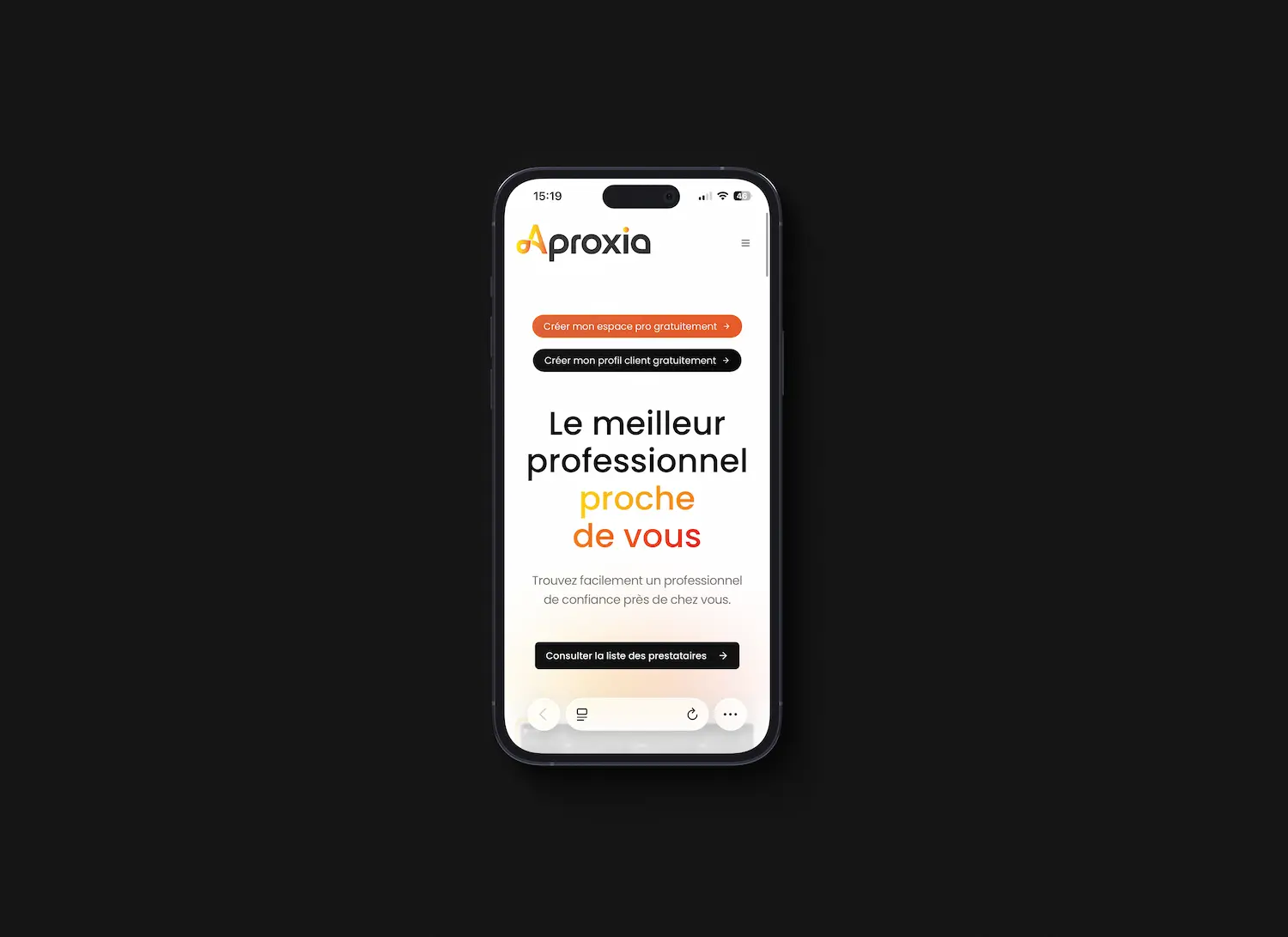 Mockup application West No-code.ie