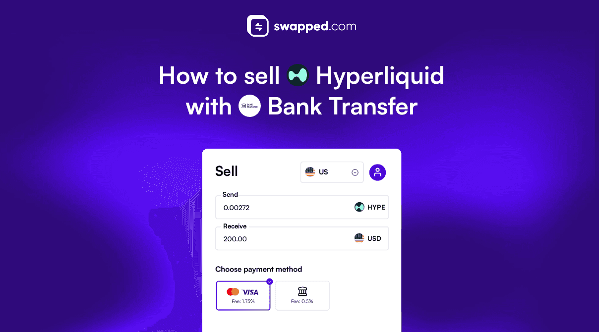 How to sell Hyperliquid (HYPE) with Bank Transfer