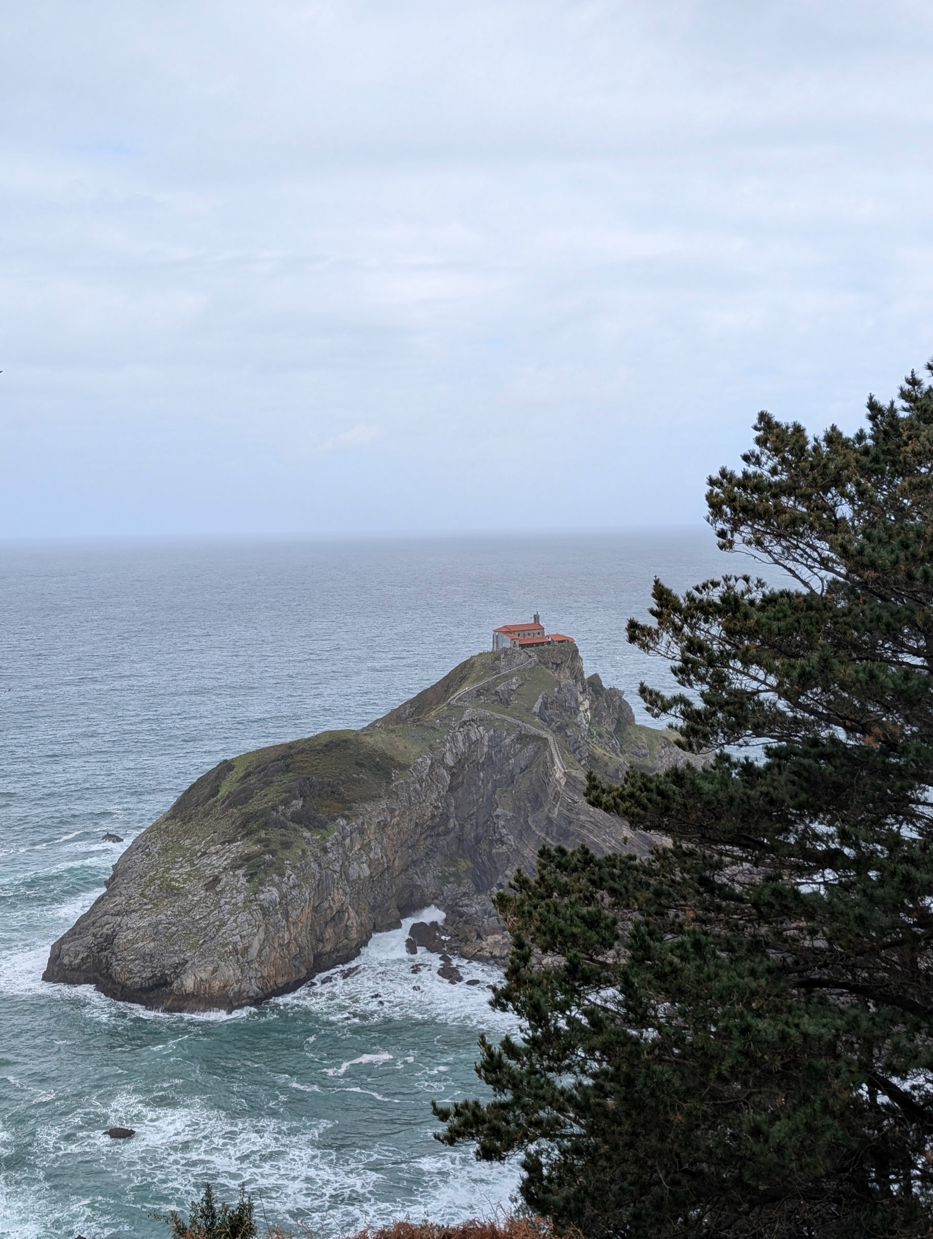 San Juan de Gaztelugatxe seen from the coastal path, Basque Country - private tour with The Basque Way