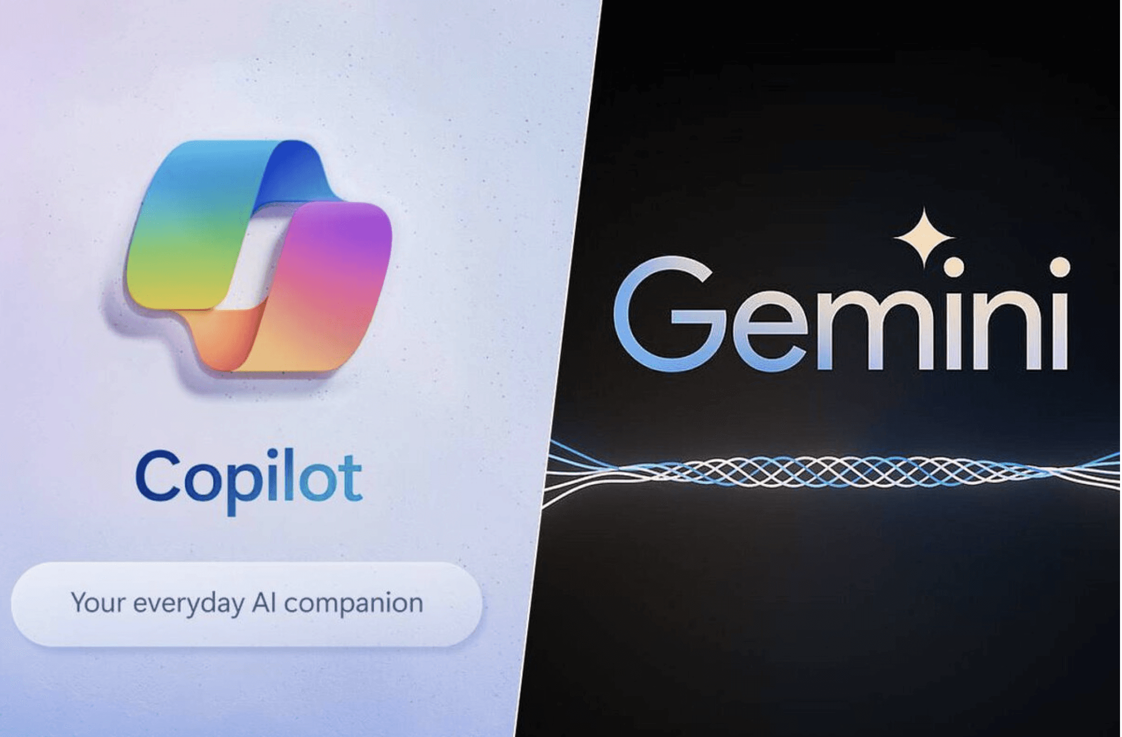 AI and Teaching represented by side-by-side logos of Microsoft Copilot and Google Gemini, two widely used educational AI tools.