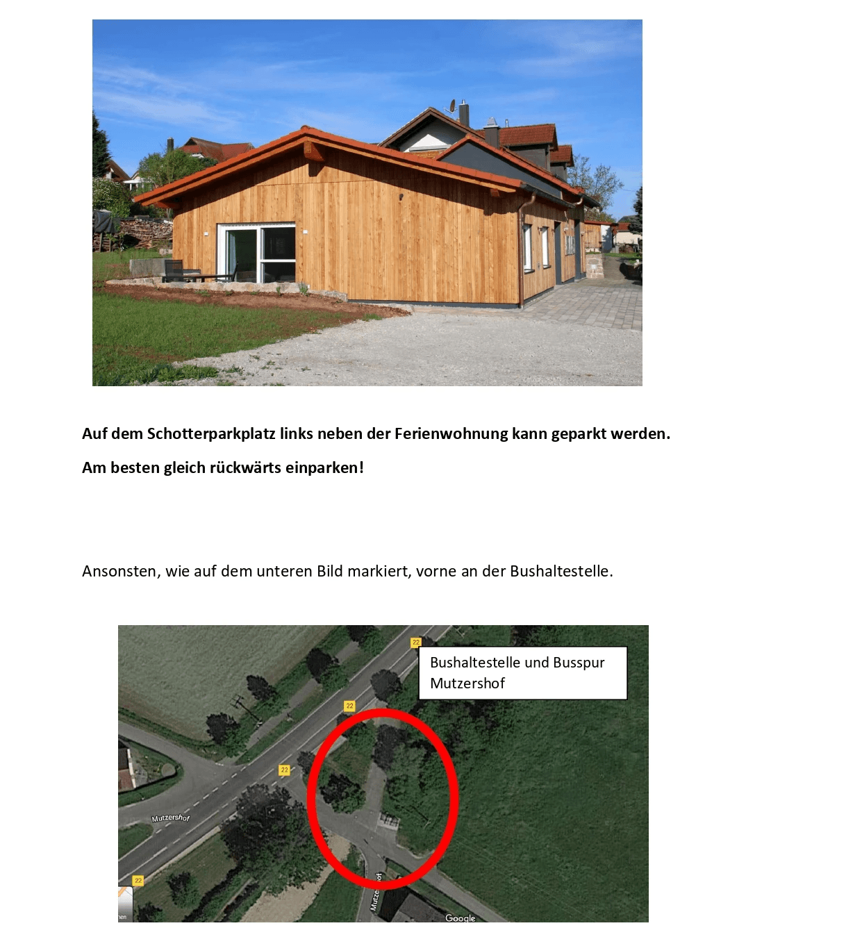 Anfahrt und Parkmöglichkeiten Stegaurach