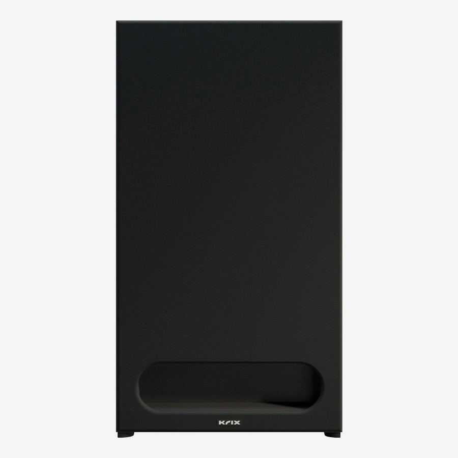 Black Krix subwoofer with bass port
