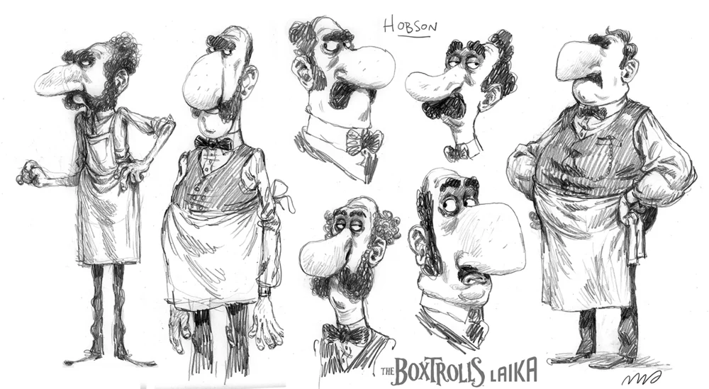 sylvain marc character design for boxtrolls