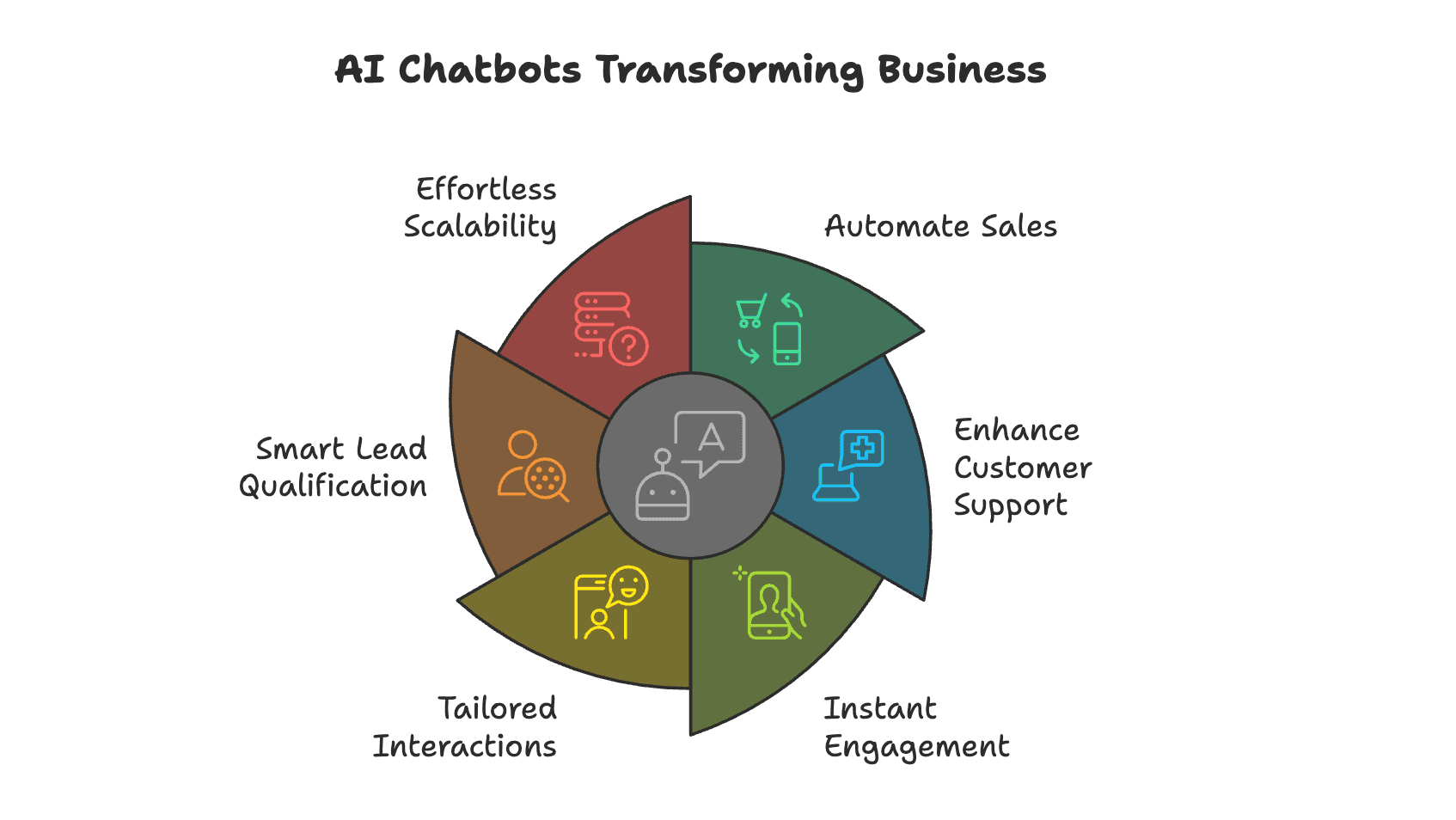 image of AI chatbots helping businesses