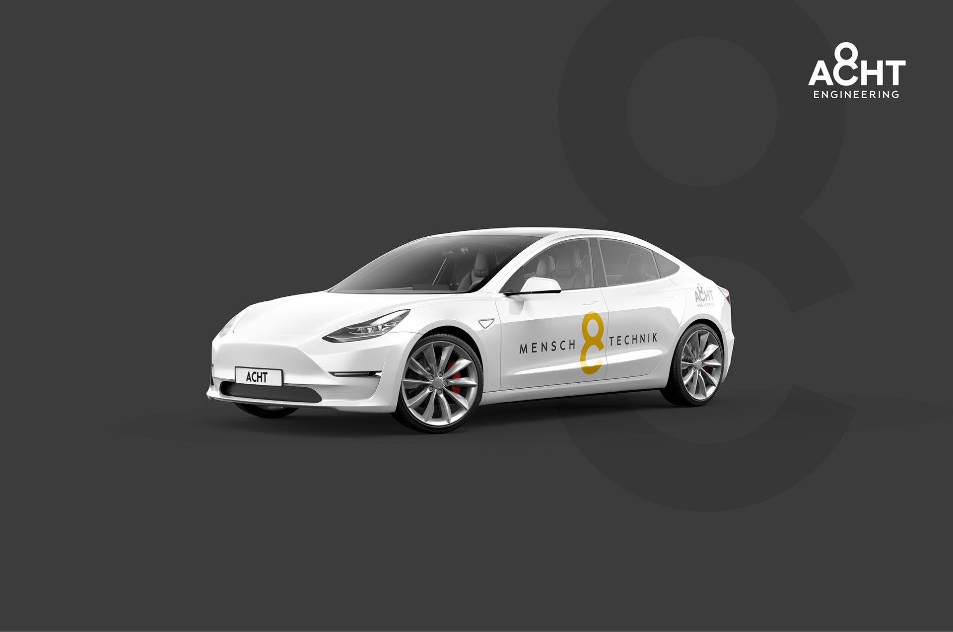 Übertragung der Markenidentität auf reale Anwendungen wie zB. dem Firmenwagen zur Sicherstellung eines konsistenten und wiedererkennbaren Markenauftritts