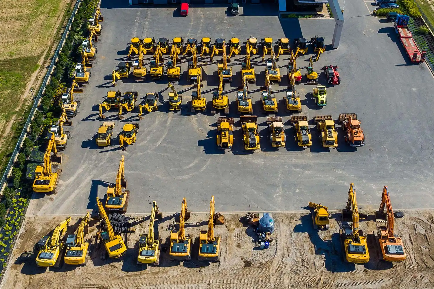 Predio Vialbal de máquinas de XCMG ubicado en Campana, Buenos Aires.