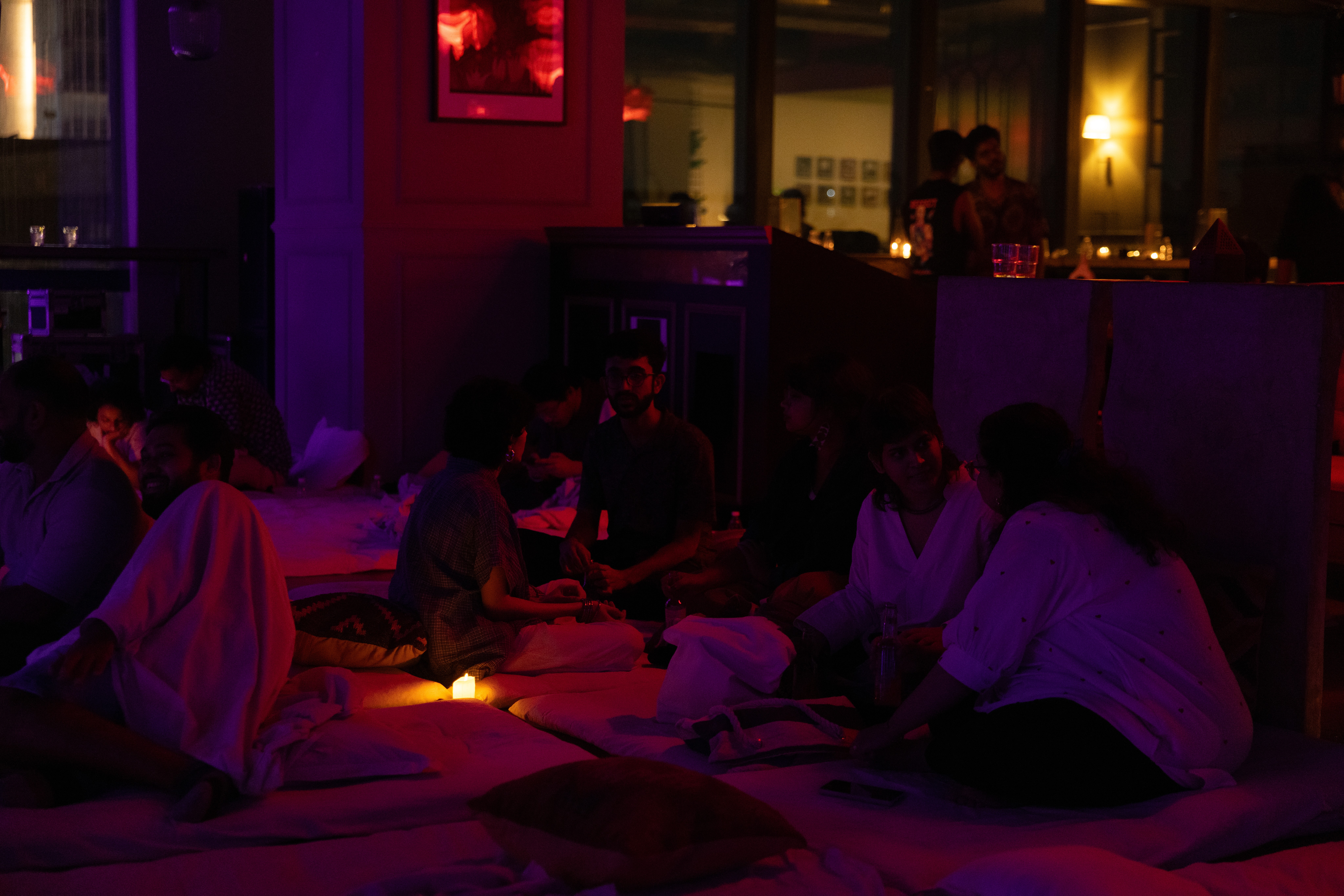 a model wearing a modern glasses