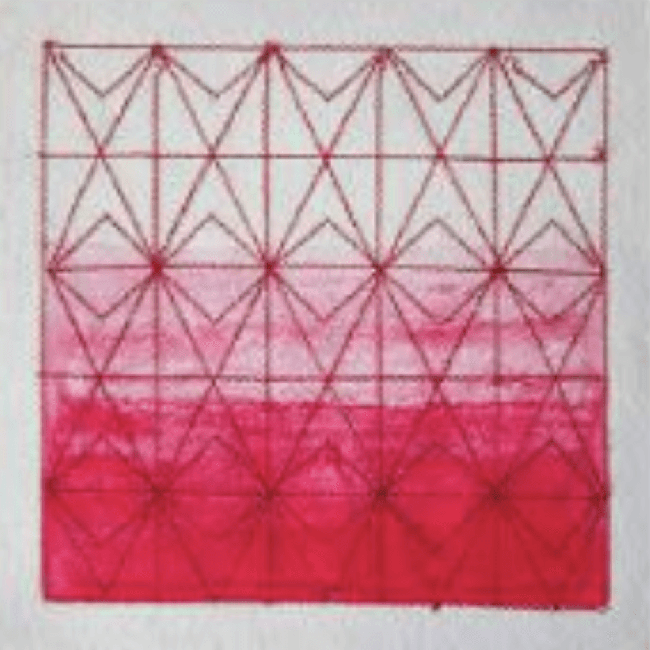 herd of sheep on road painting