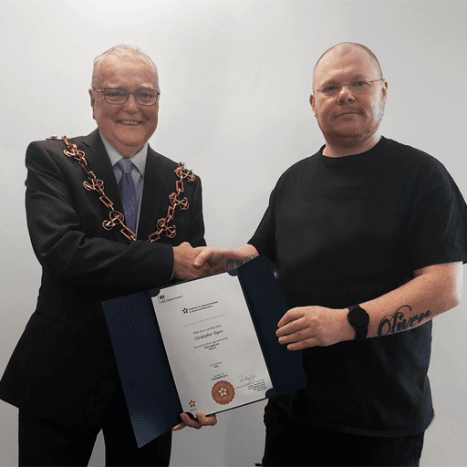 Mayor of Stockton-on-Tees with Chris Byers