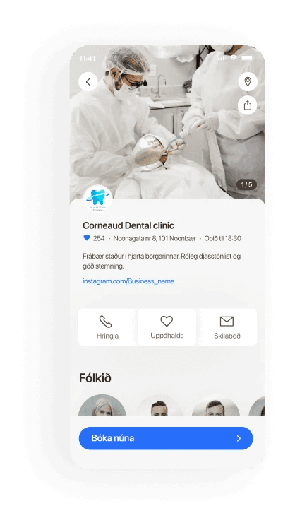 Tannlæknastofur mobile booking