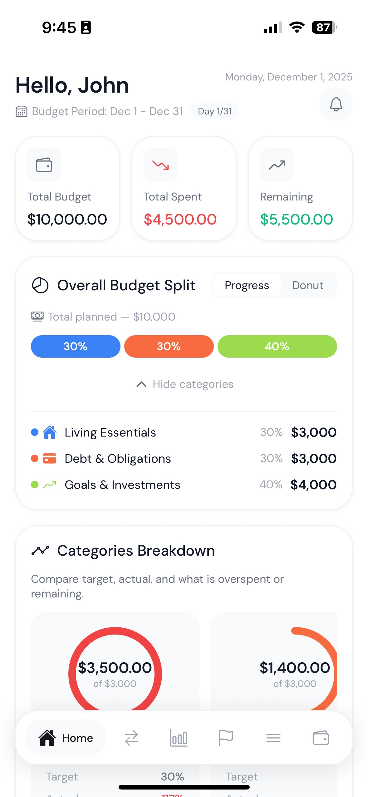 An image of Freelio's project ui