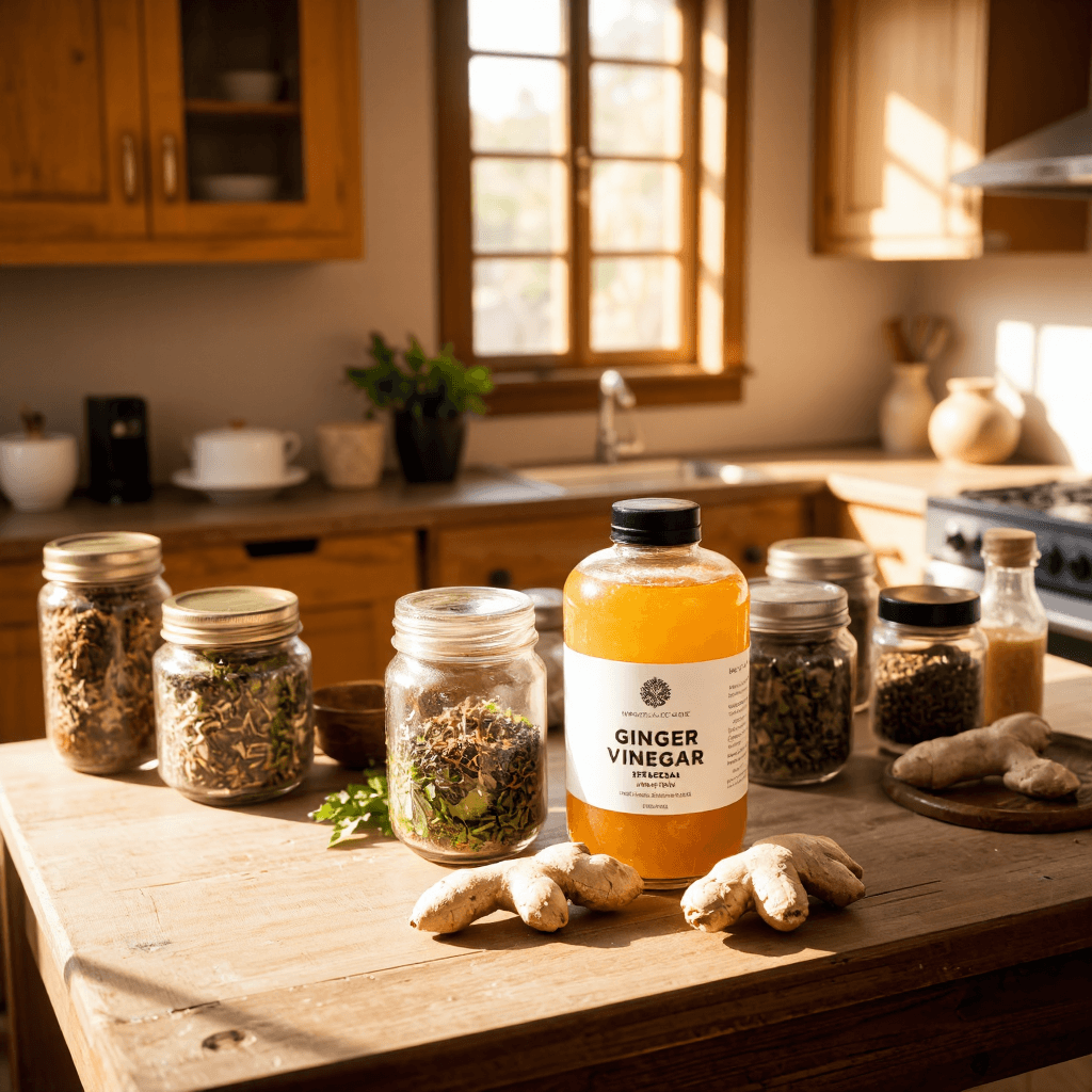 product photography of Ginger Vinegar Gift Box