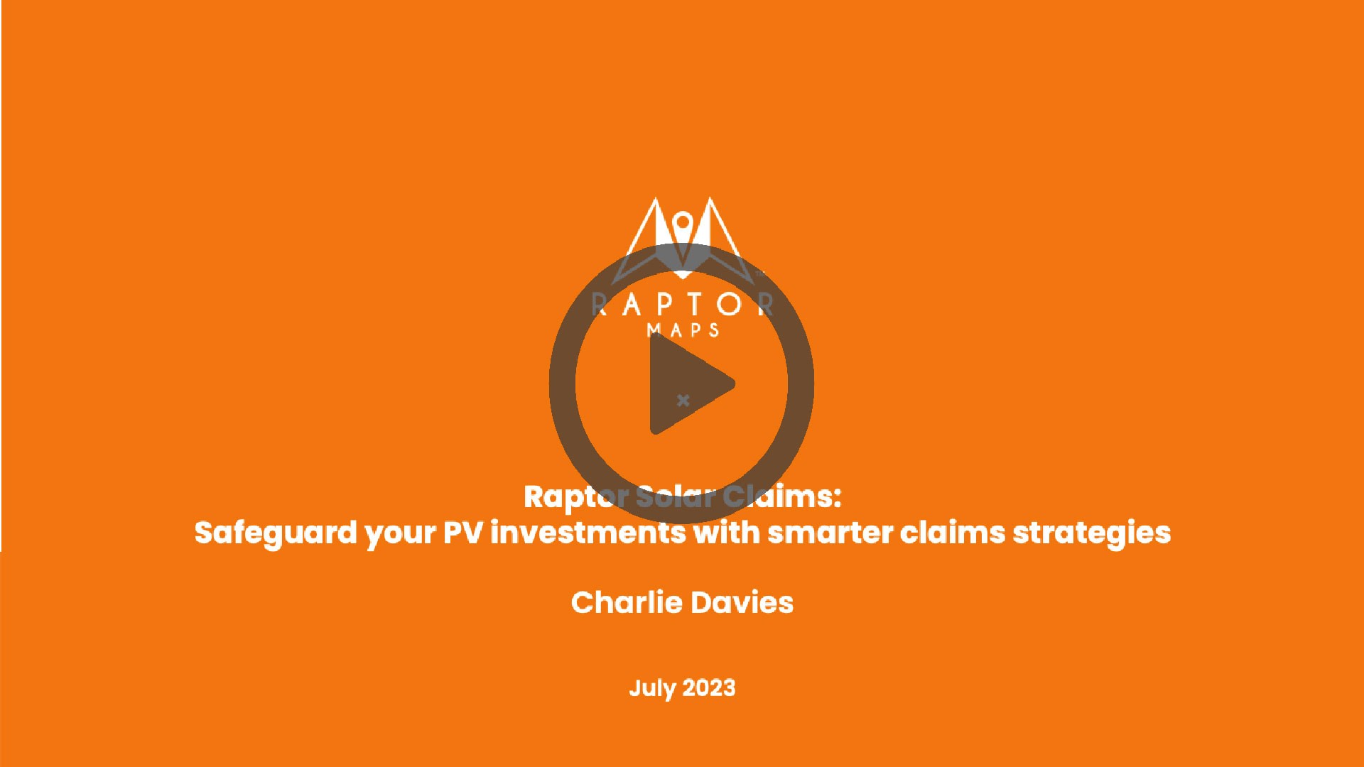 Raptor maps claims: safeguard your PV investments with smarter claims