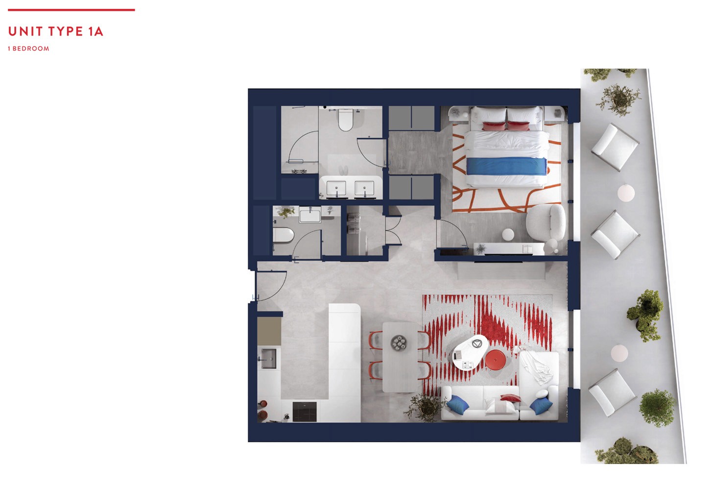 Rosso Bay Residences 1-Bedroom