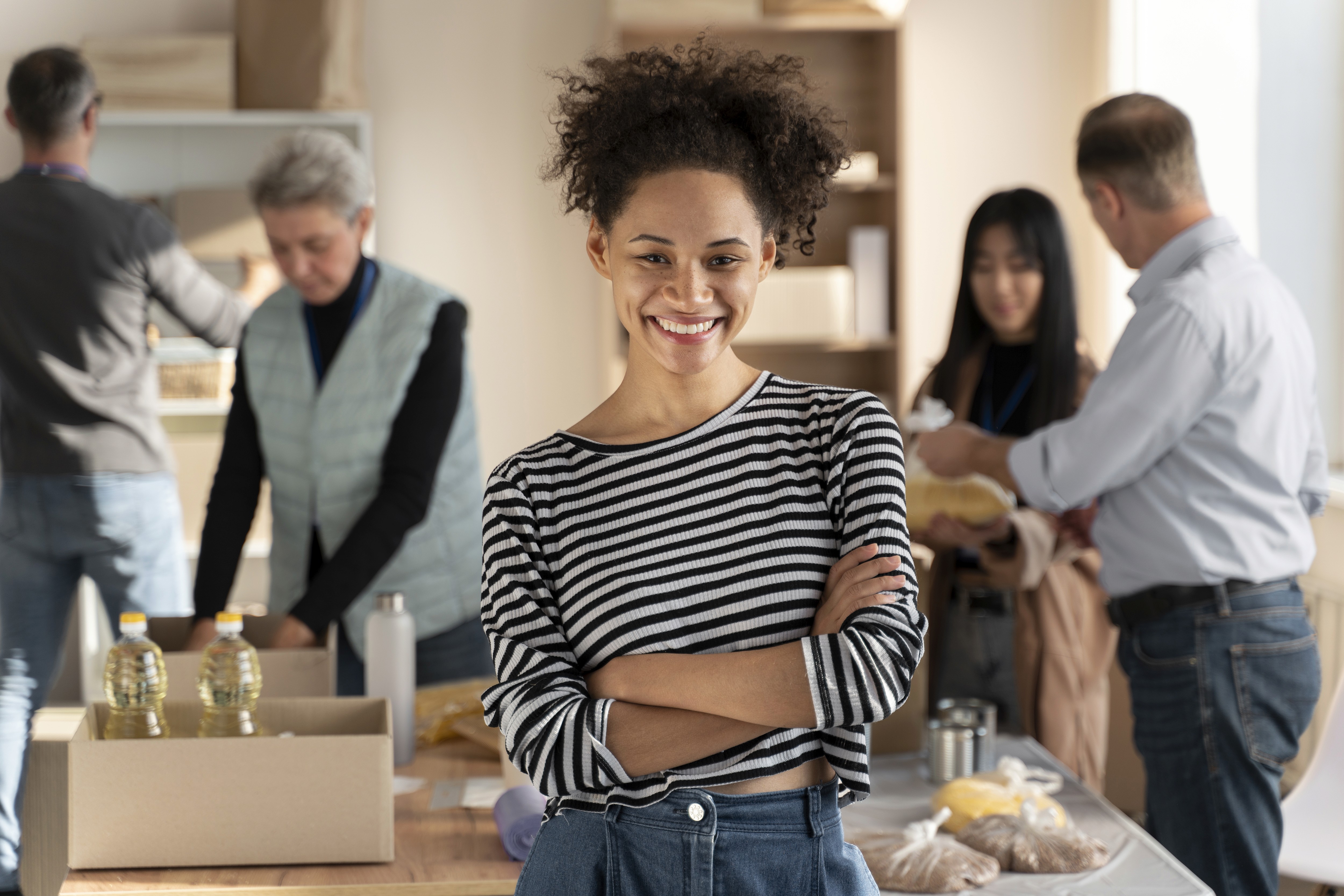 Green glass-metallic background with statistic cards
