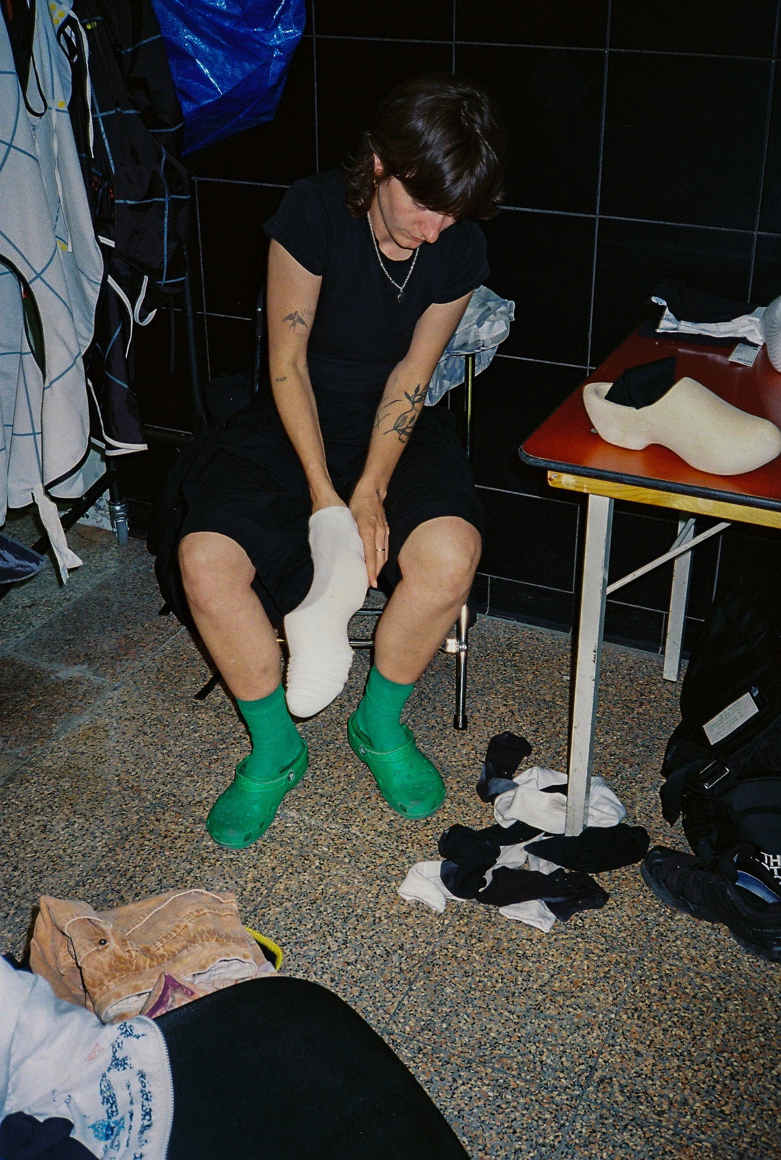 Woman with color palette