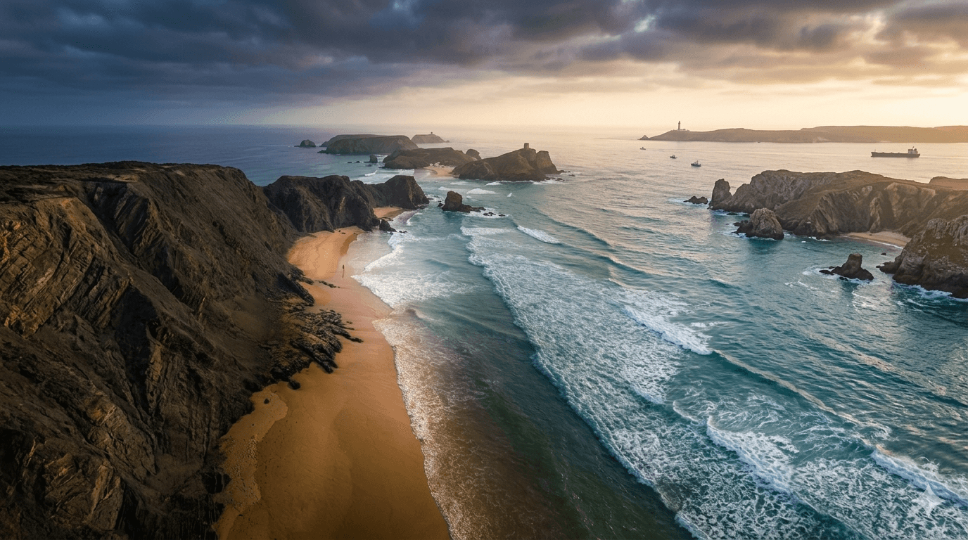 an island by oceanside