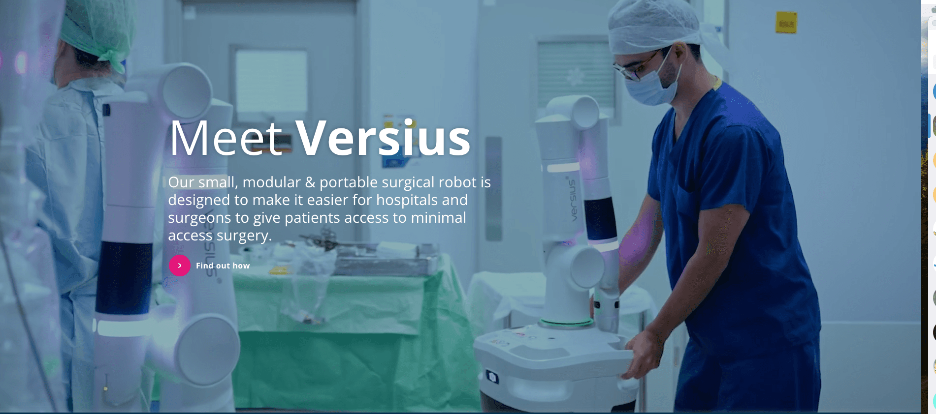 CMR Surgical Homepage