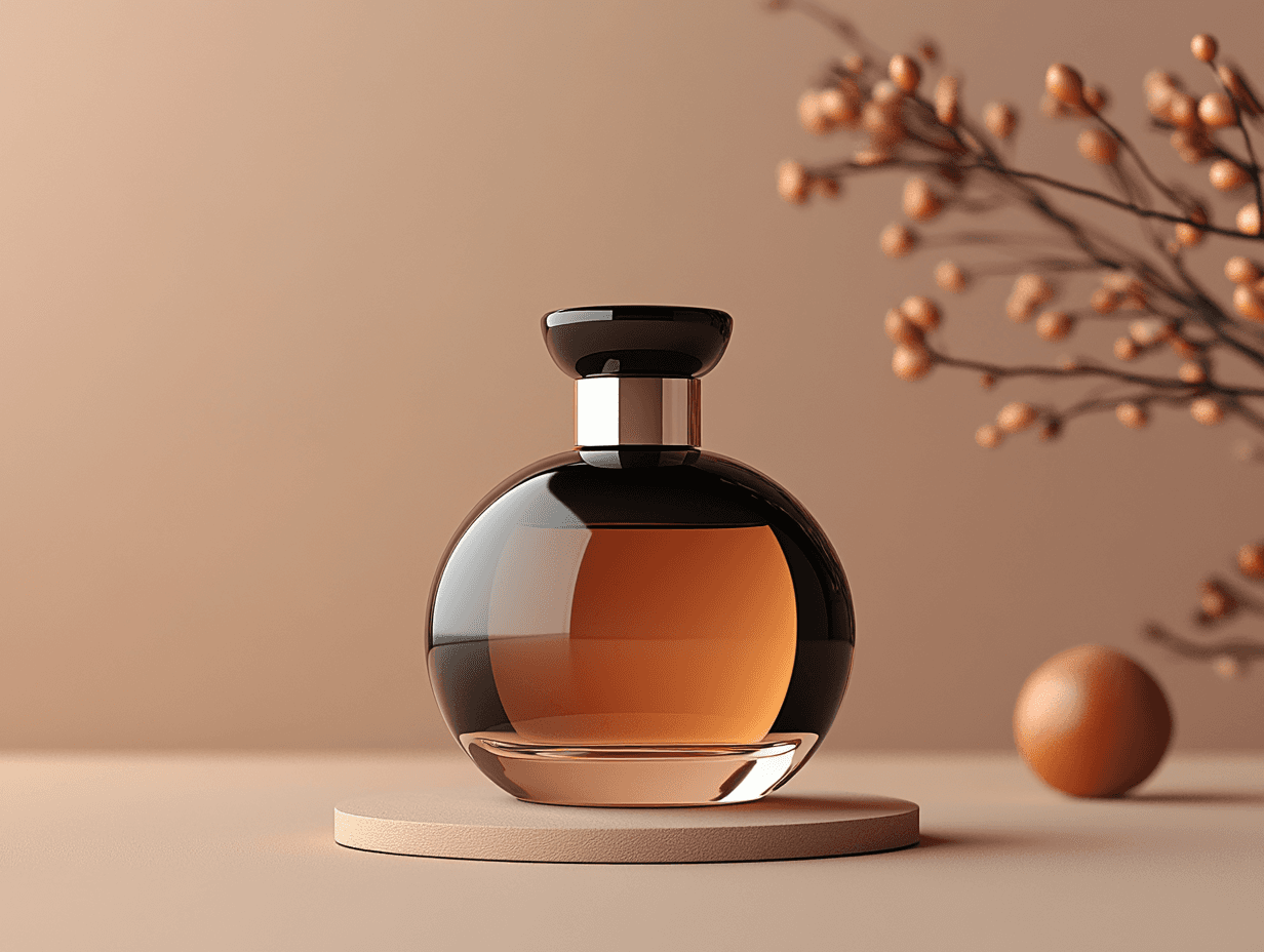 Product shot of a fragrance bottle.