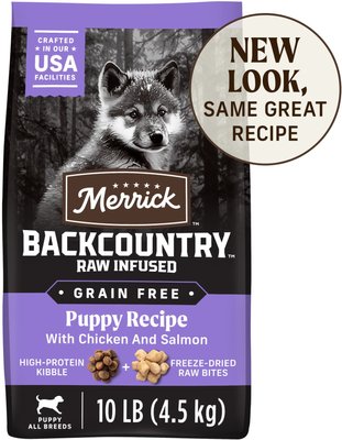 Merrick Backcountry Freeze-Dried Raw Puppy Recipe Grain-Free Dry Dog Food