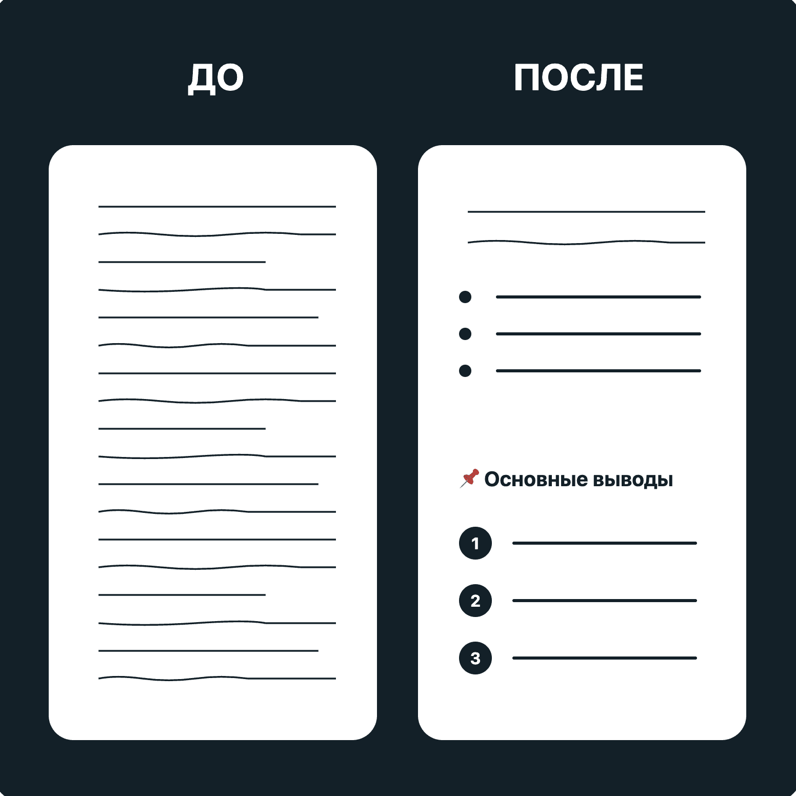 Конспекты до и после