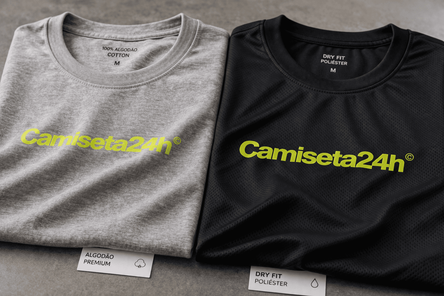 Equipe usando camisetas personalizadas em evento ao ar livre com ativação de marca