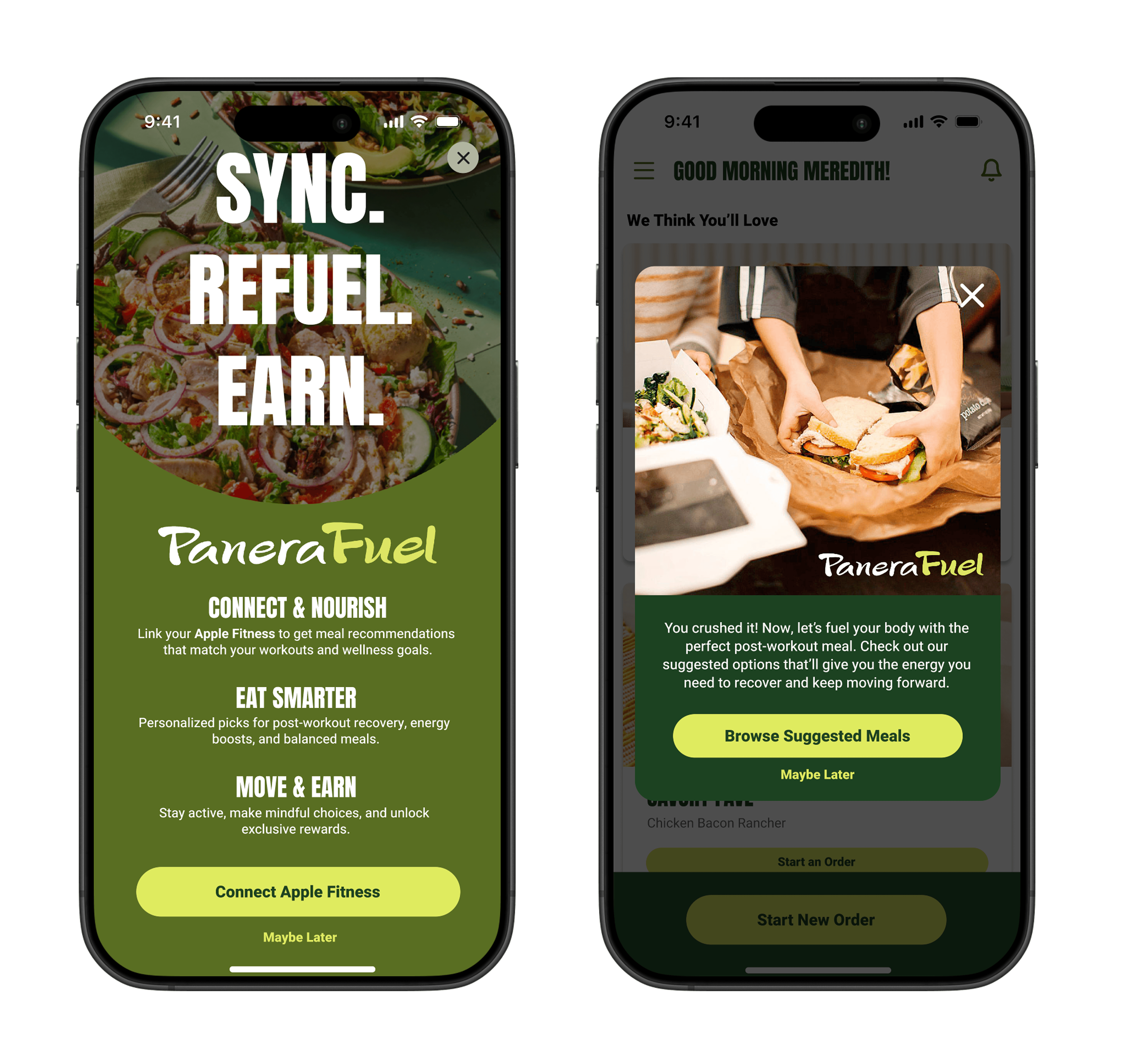 Panera App Screen 1