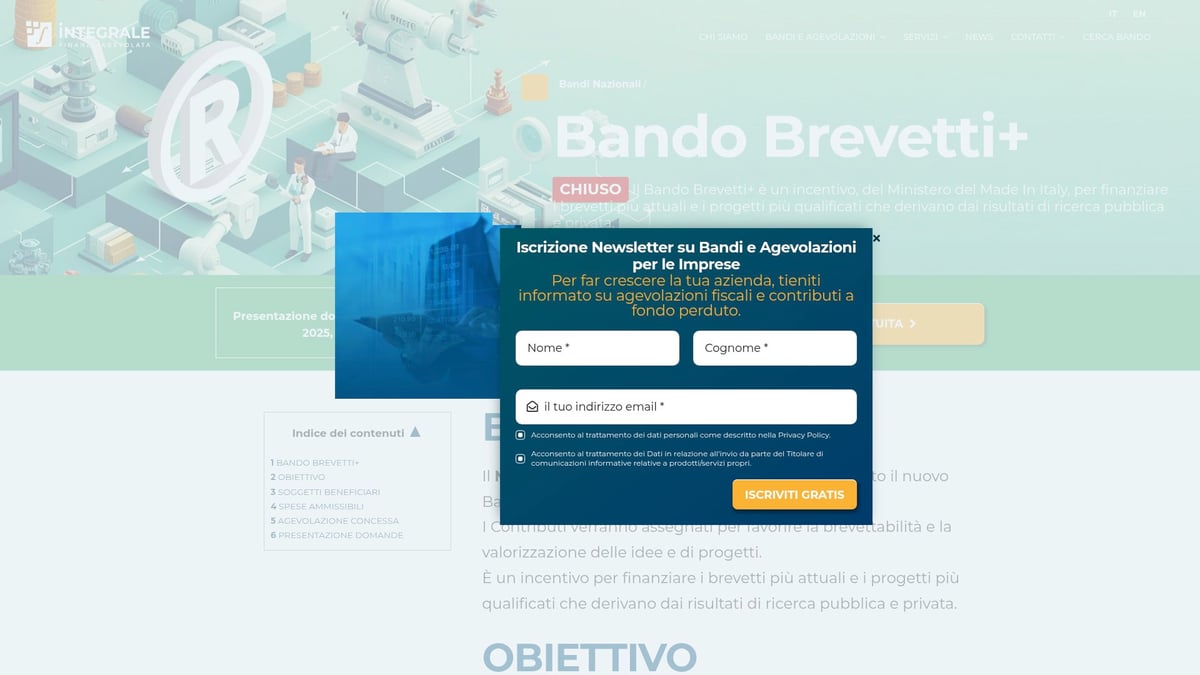 7 Opportunità Finanza Agevolata Bandi Da Scoprire Nel 2026 - 7. Brevetti+, Disegni+ e Marchi+