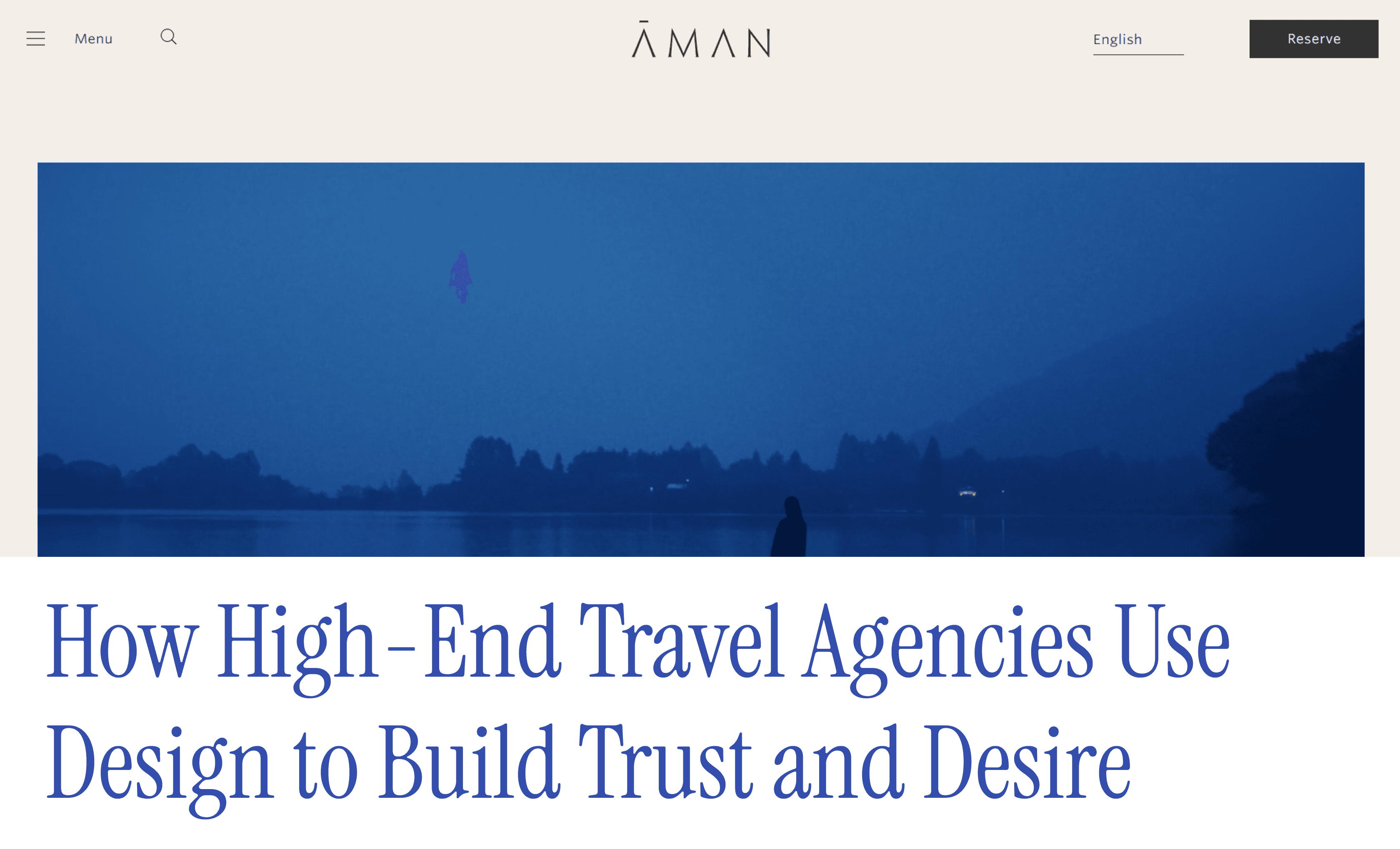 How High-End Travel Agencies Use Design to Build Trust and Desire
