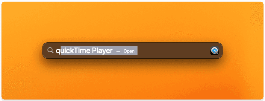 Openning QuickTime Player from Mac's launcher