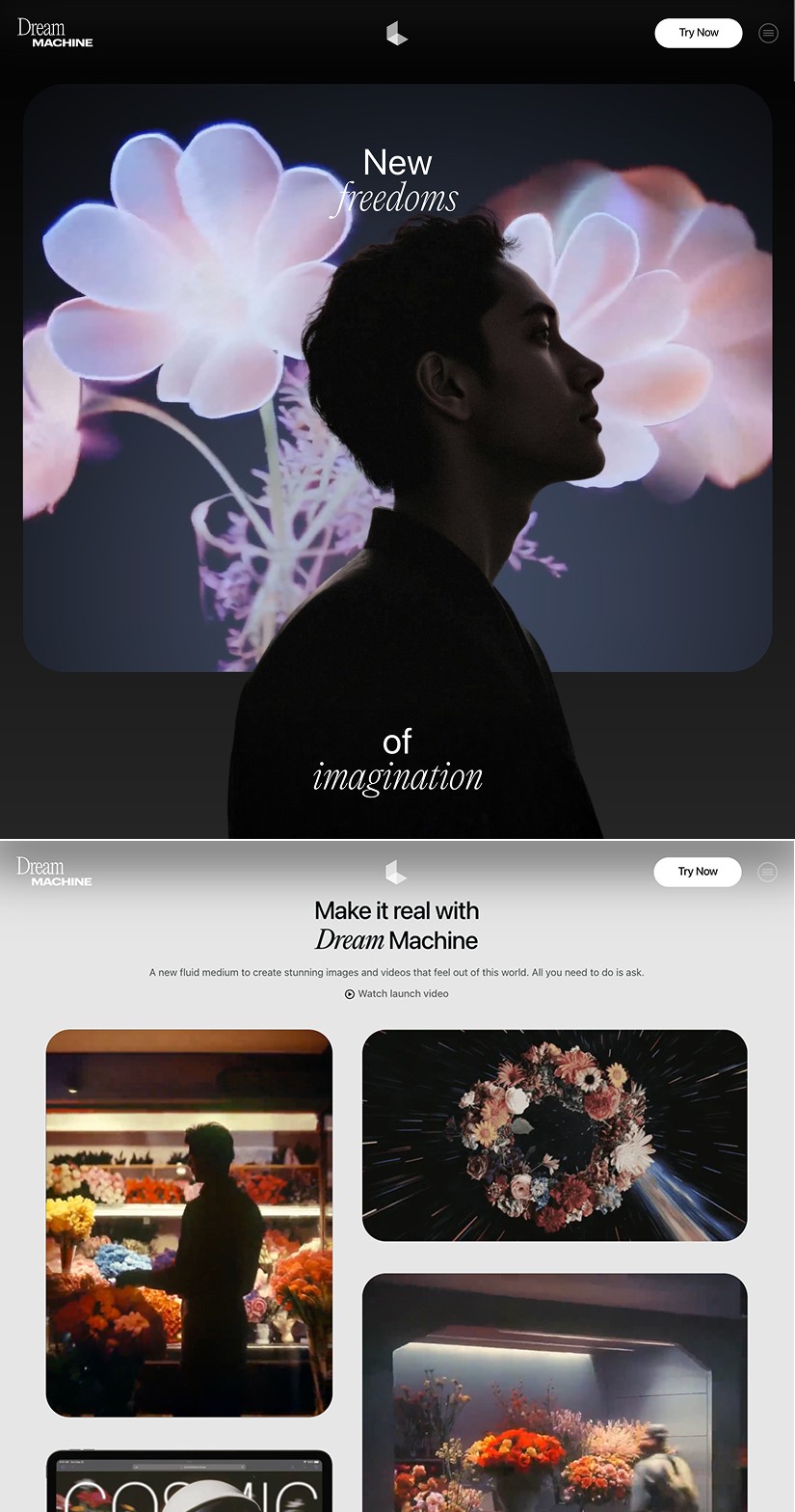Best website - Dream Machine